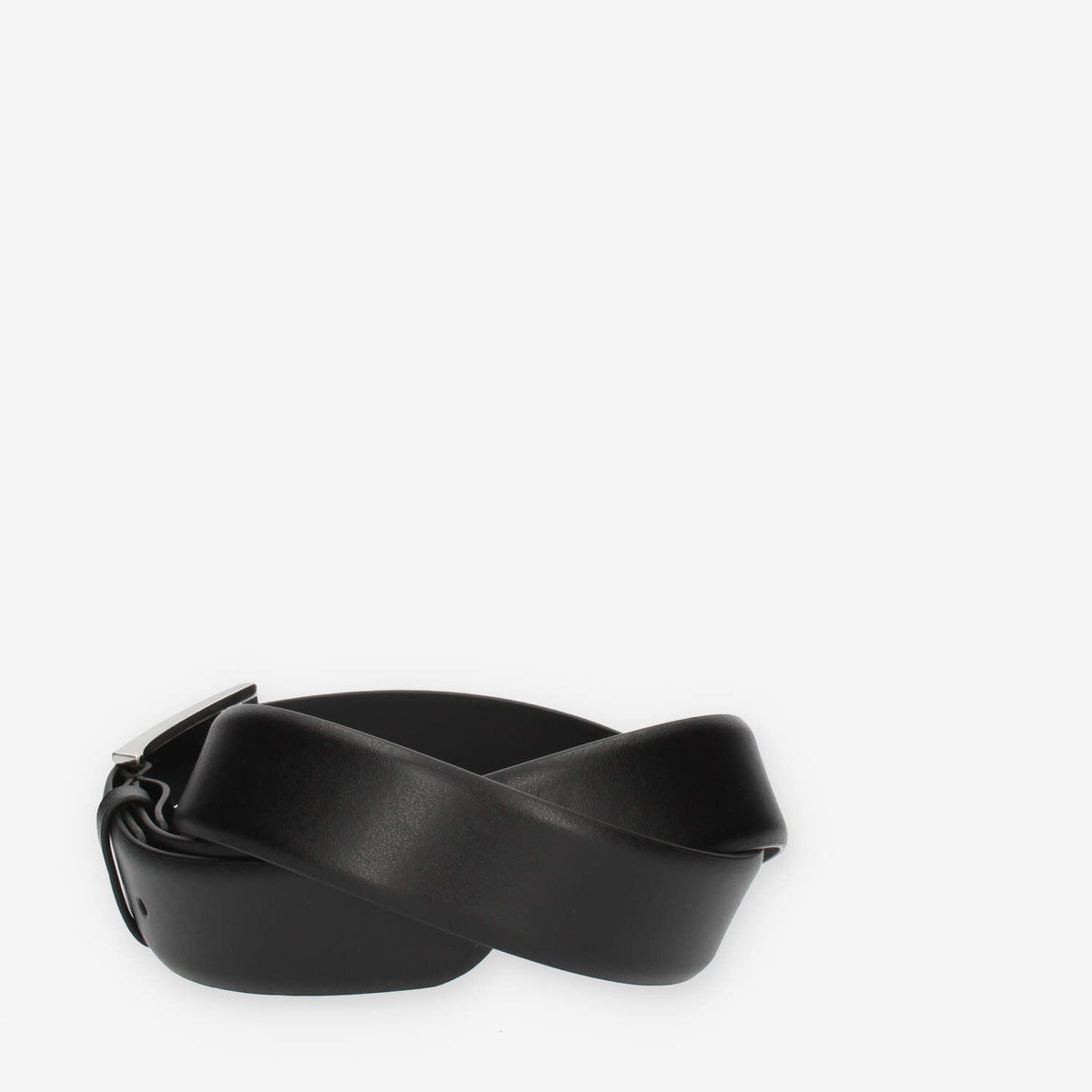 Guess Cintura da uomo nera con fibbia rettangolare