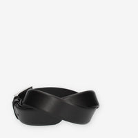 Guess Cintura da uomo nera con fibbia rettangolare
