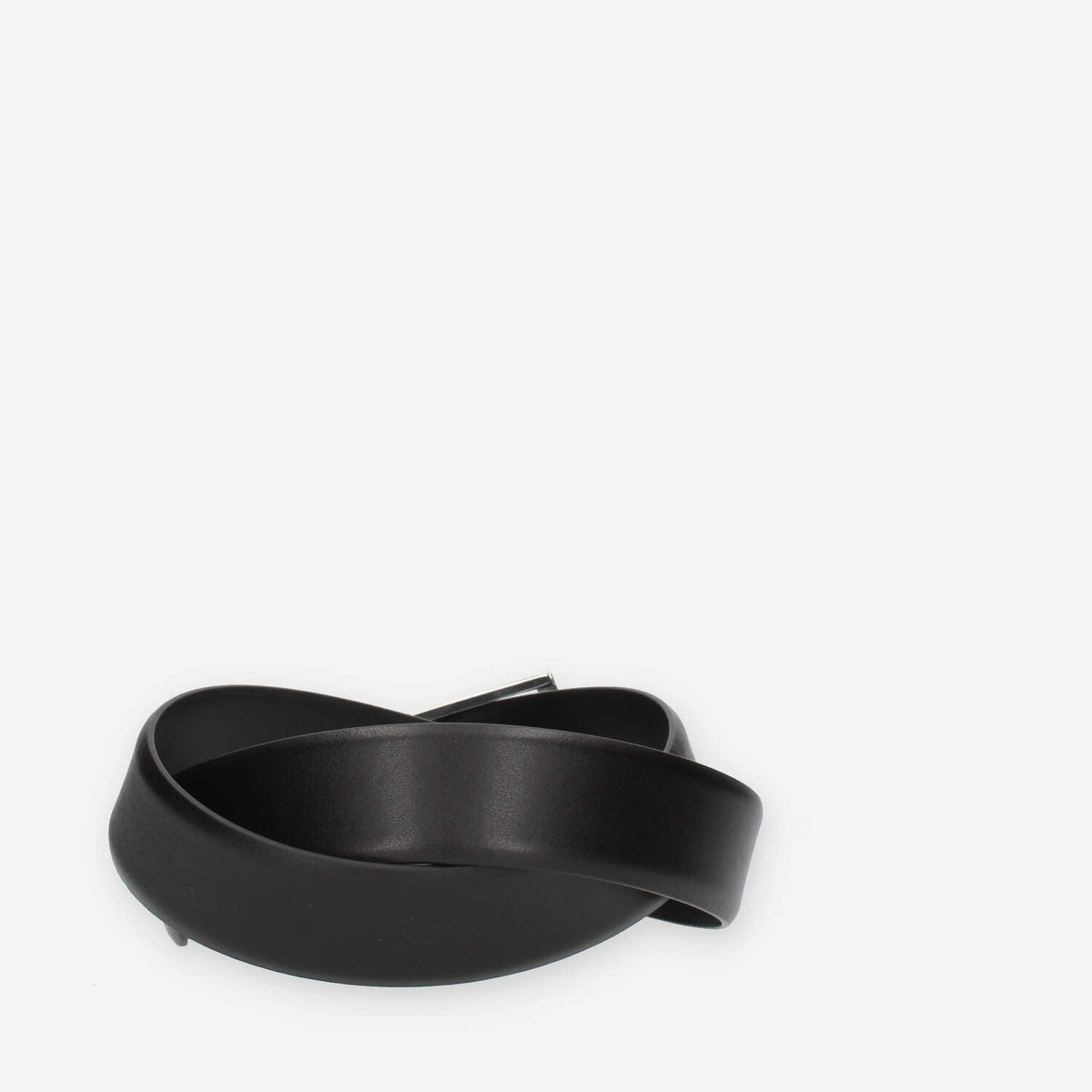 Guess Cintura da uomo nera con fibbia rettangolare