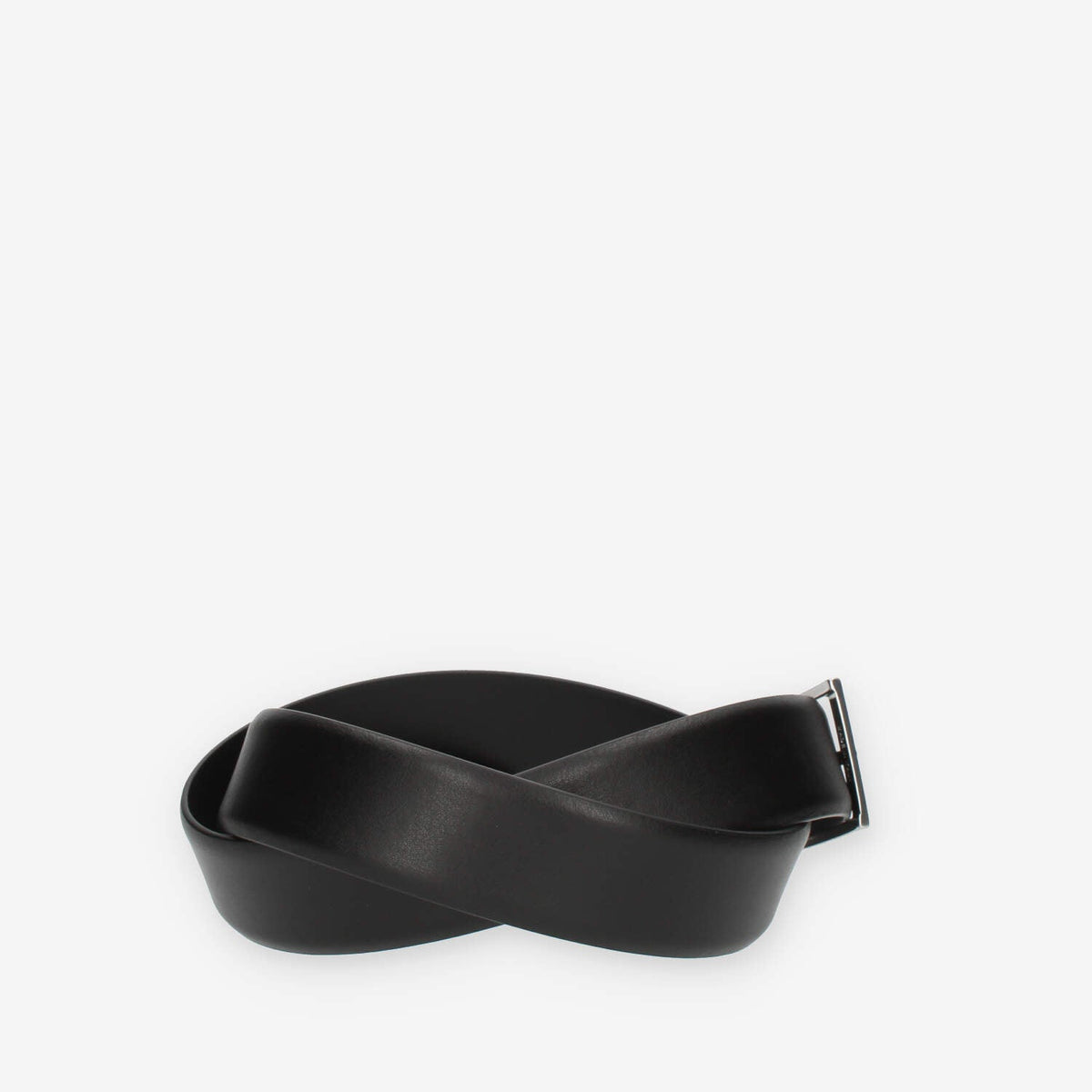 Guess Cintura da uomo nera con fibbia rettangolare