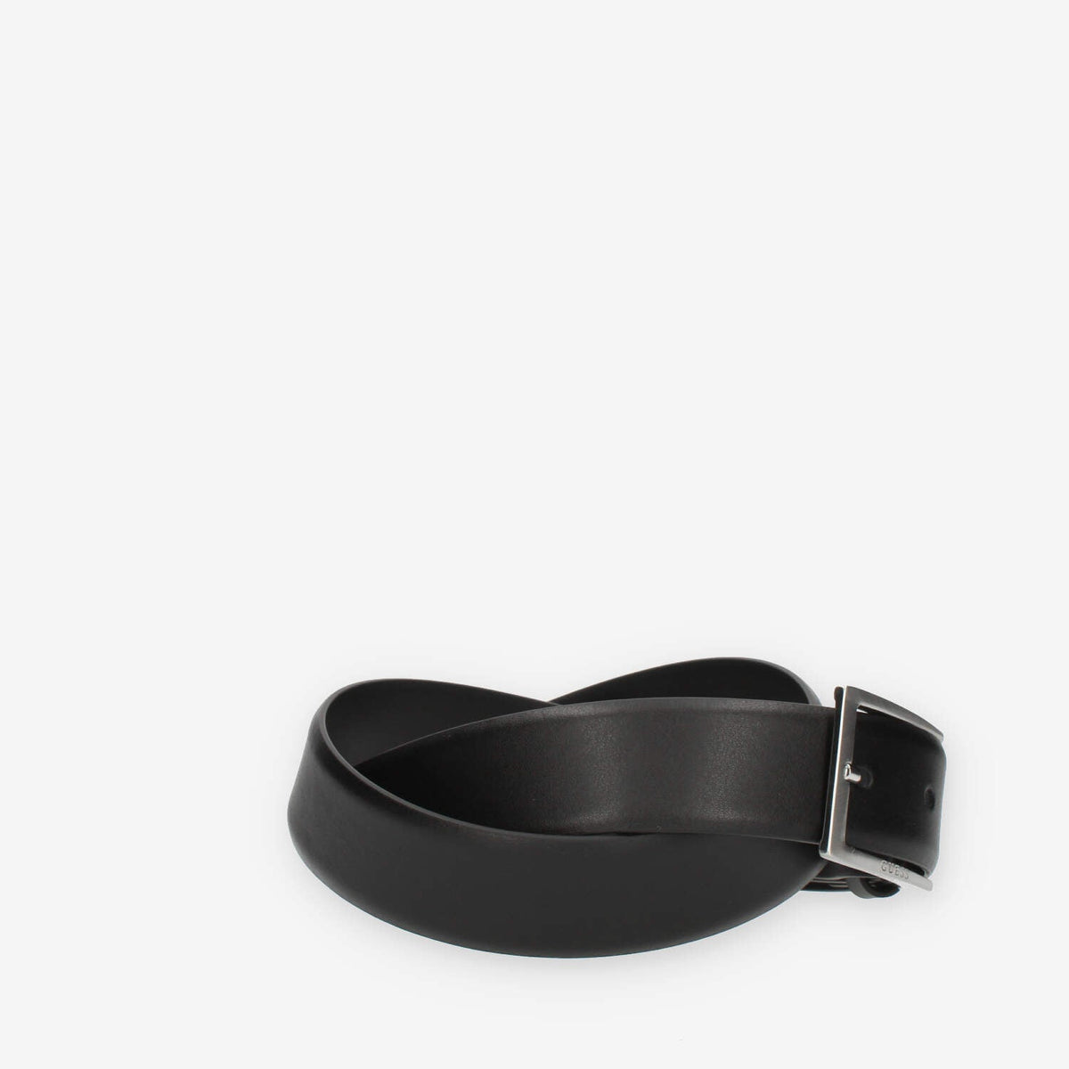 Guess Cintura da uomo nera con fibbia rettangolare