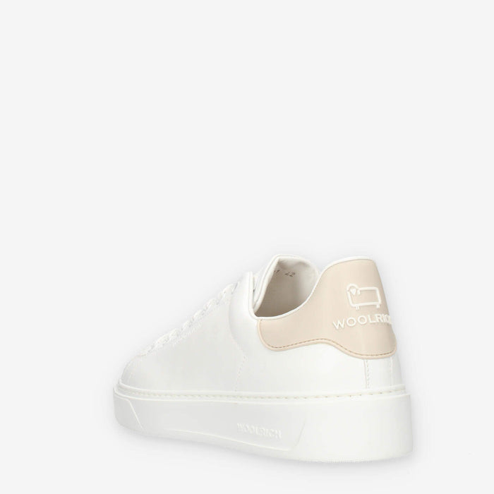 Woolrich Sneakers basse bianche e beige da uomo