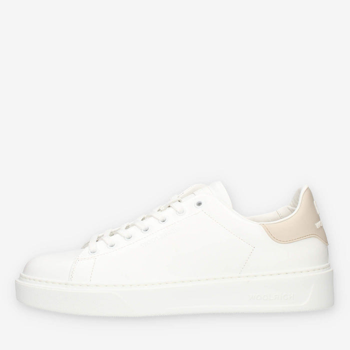 Woolrich Sneakers basse bianche e beige da uomo
