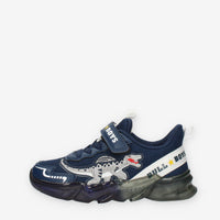 Bull Boys Spinosauro Sneakers blu da bimbo con luci