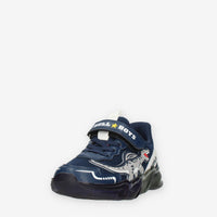 Bull Boys Spinosauro Sneakers blu da bimbo con luci
