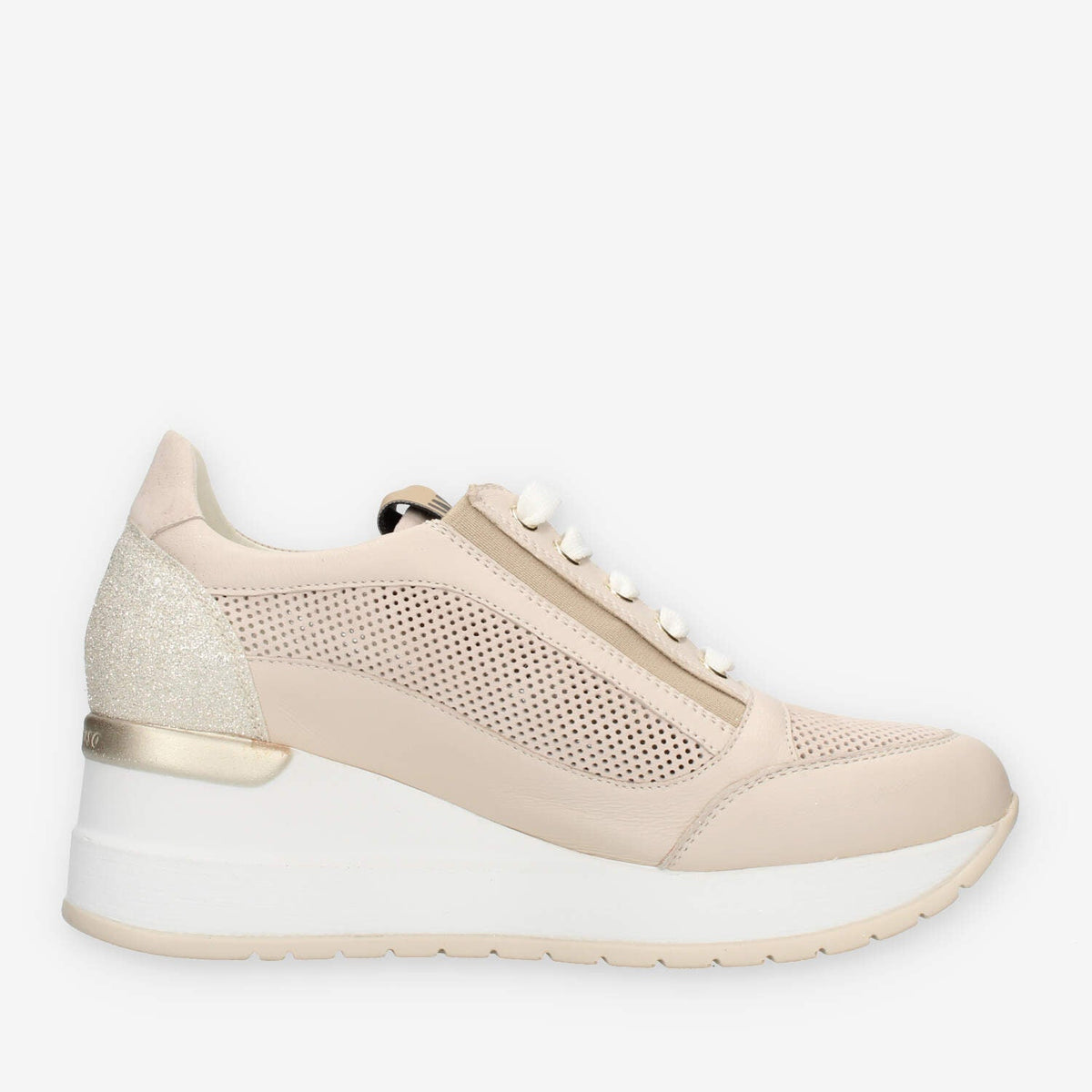 Melluso Marika P Sneakers beige con zeppa