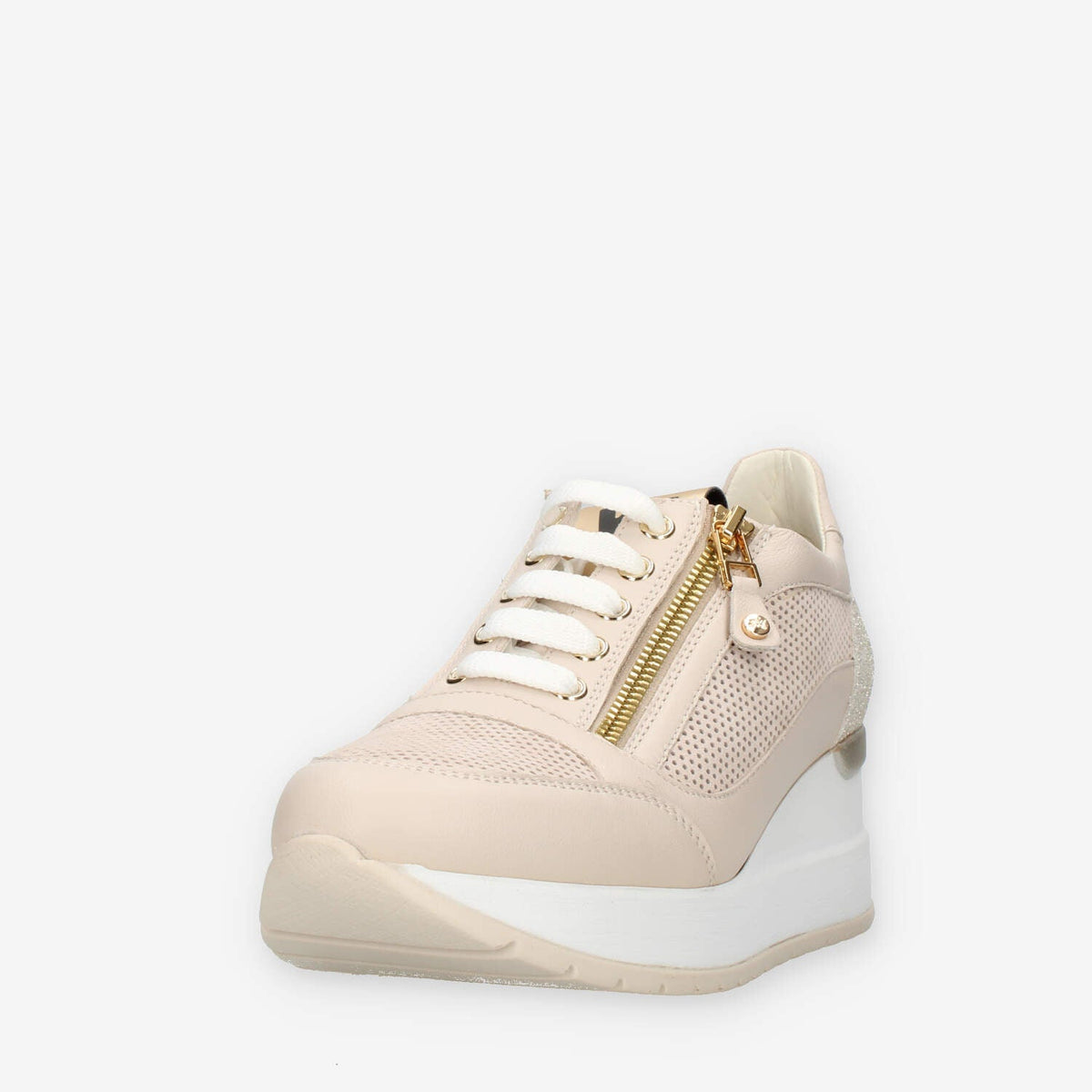 Melluso Marika P Sneakers beige con zeppa