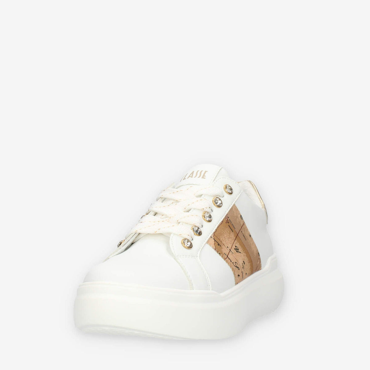 Alviero Martini Prima Classe Sneakers da donna bianche bronzo e Geo Classic