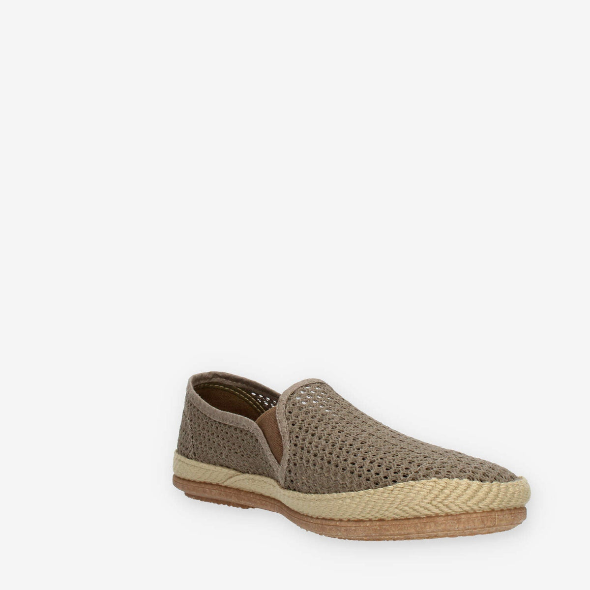 Victoria Slip on taupe in tessuto a rete