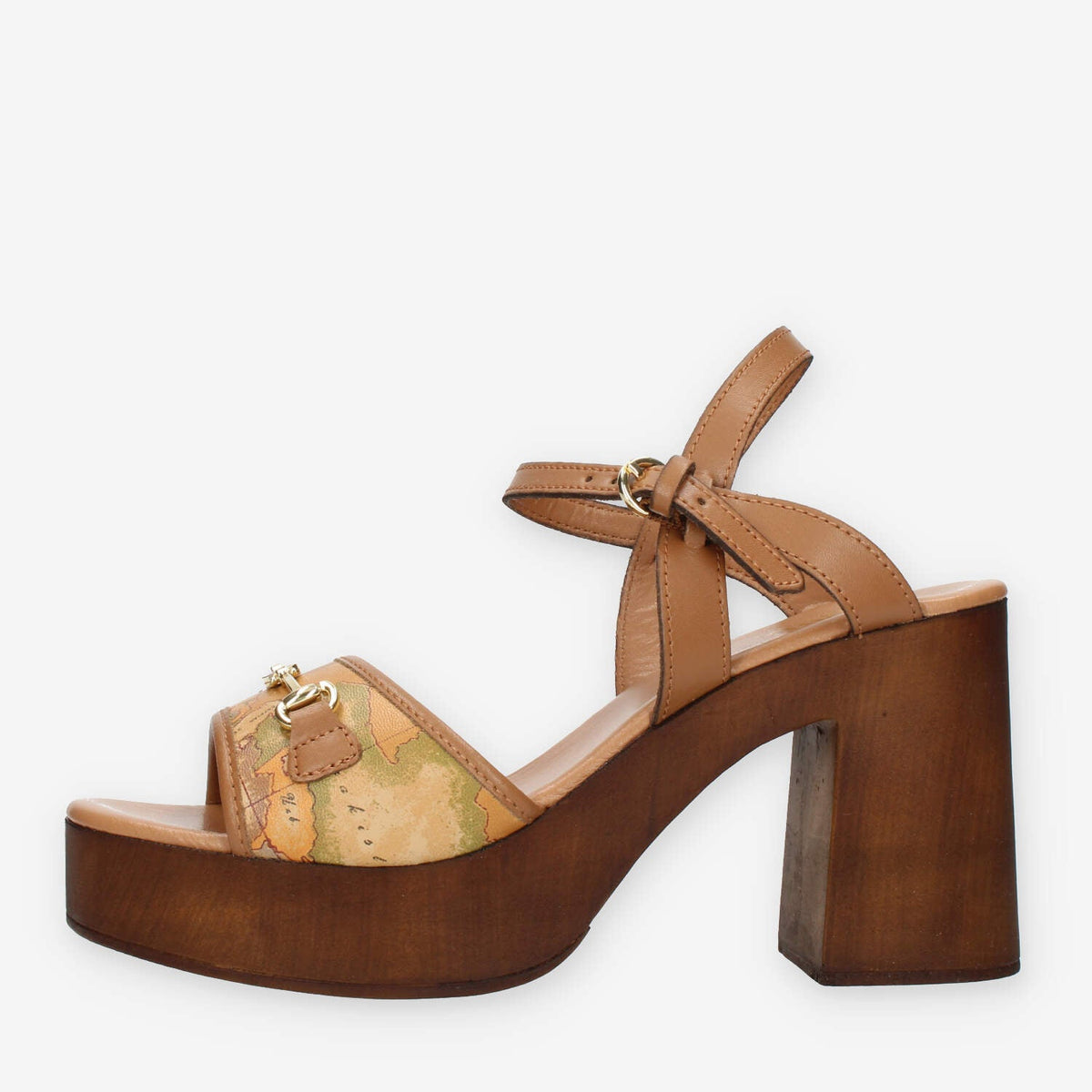Alviero Martini Prima Classe Sandali cuoio e Geo Classic con tacco