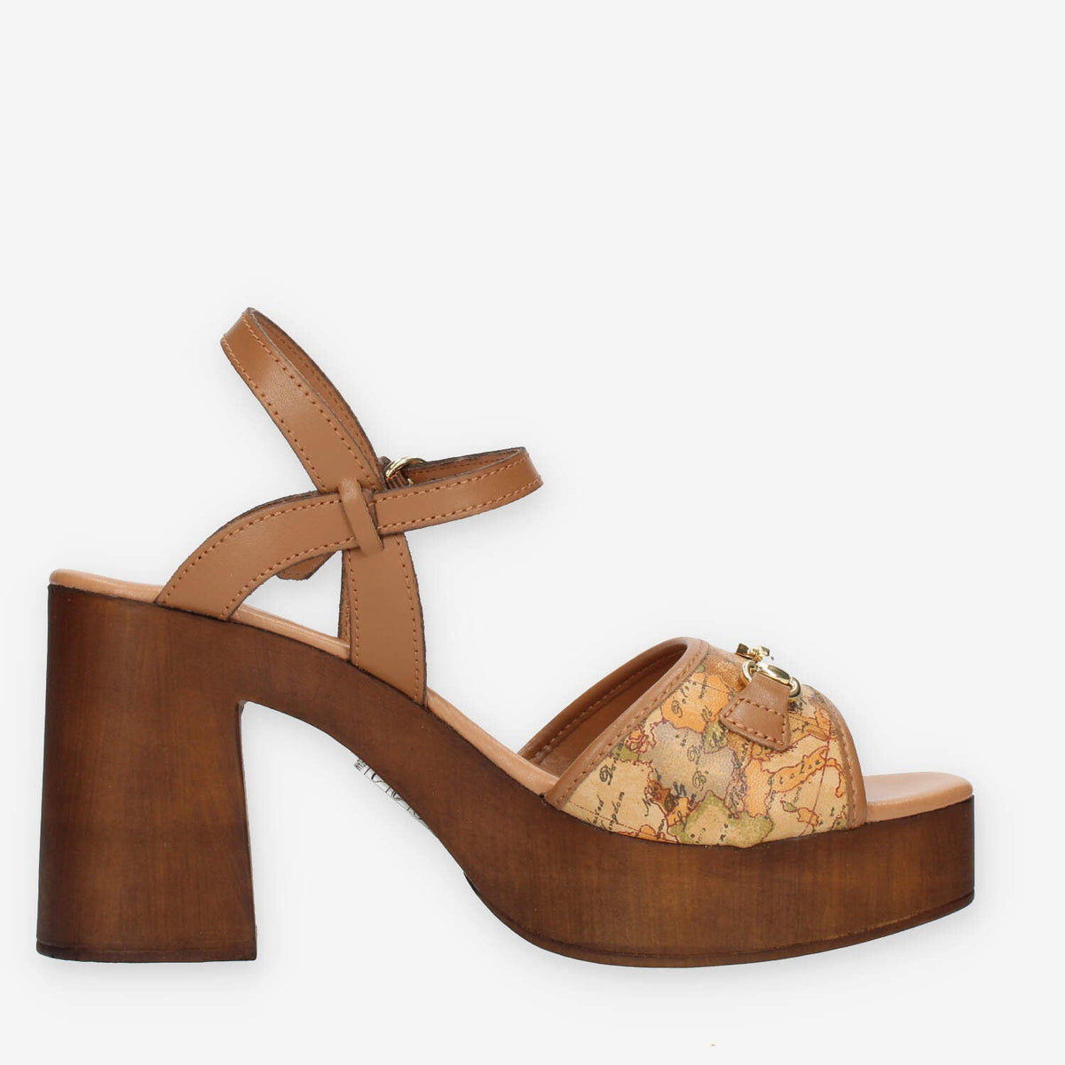 Alviero Martini Prima Classe Sandali cuoio e Geo Classic con tacco