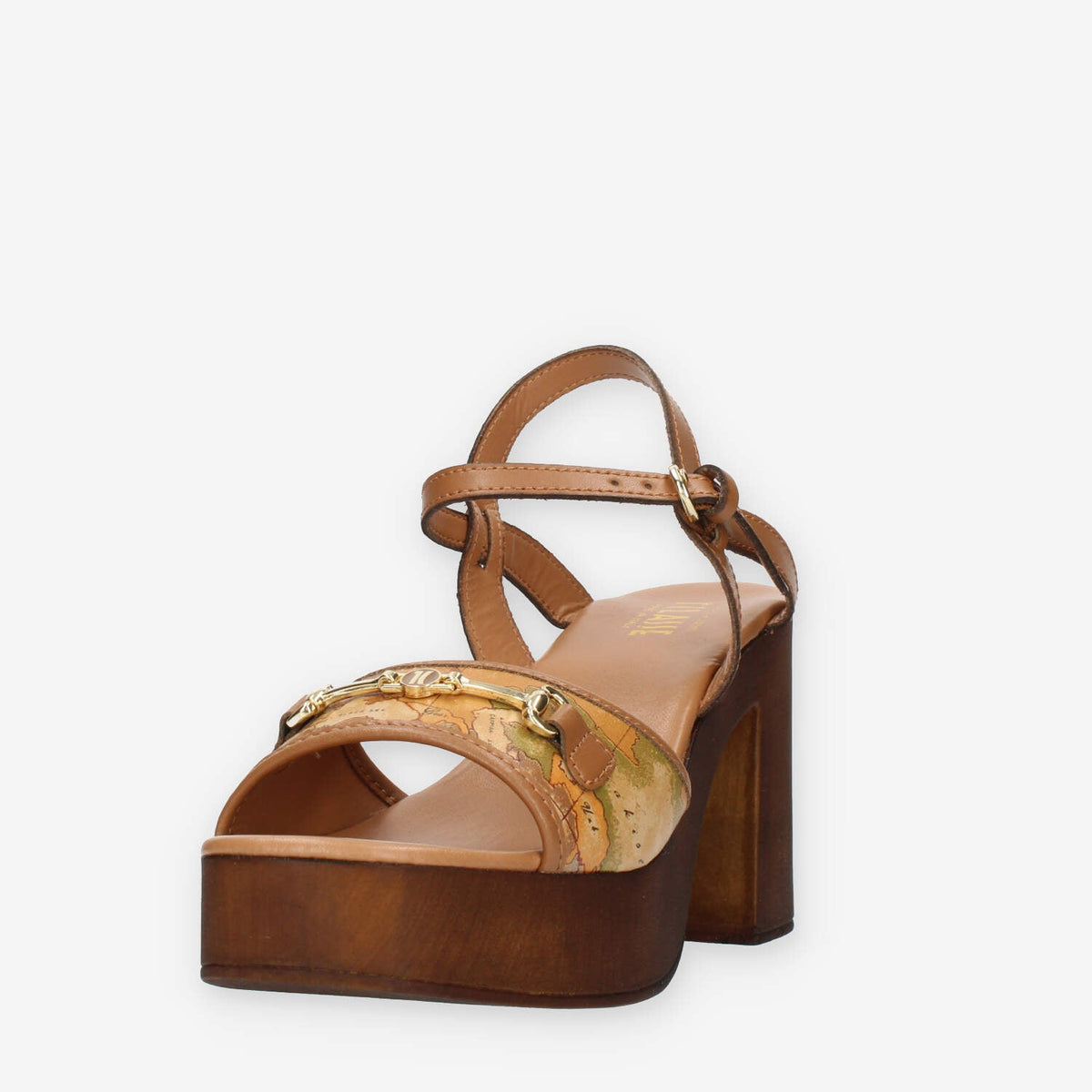 Alviero Martini Prima Classe Sandali cuoio e Geo Classic con tacco