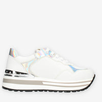 4 US by Paciotti (Junior)  Sneakers bianche e argento
