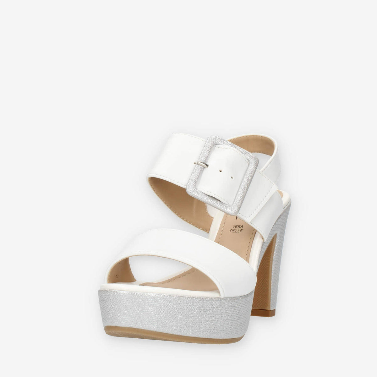 Clia Walk Sandali bianchi con tacco