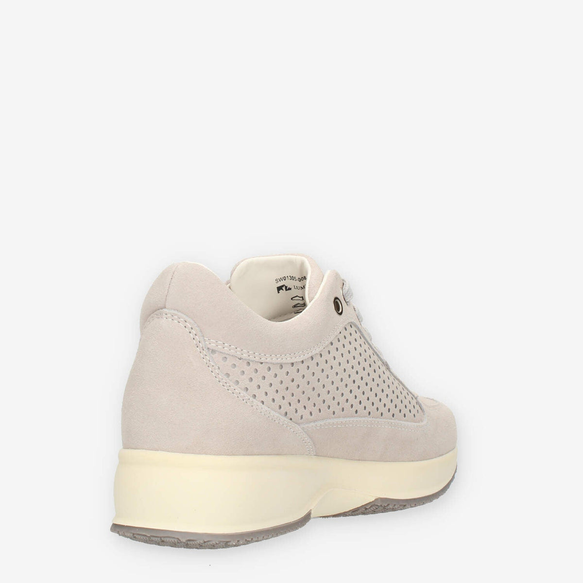 Lumberjack Raul Sneakers traforate in camoscio bianco sporco