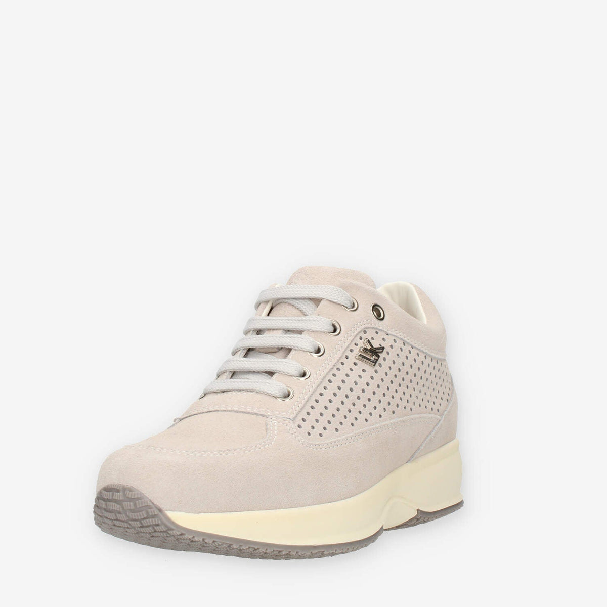 Lumberjack Raul Sneakers traforate in camoscio bianco sporco