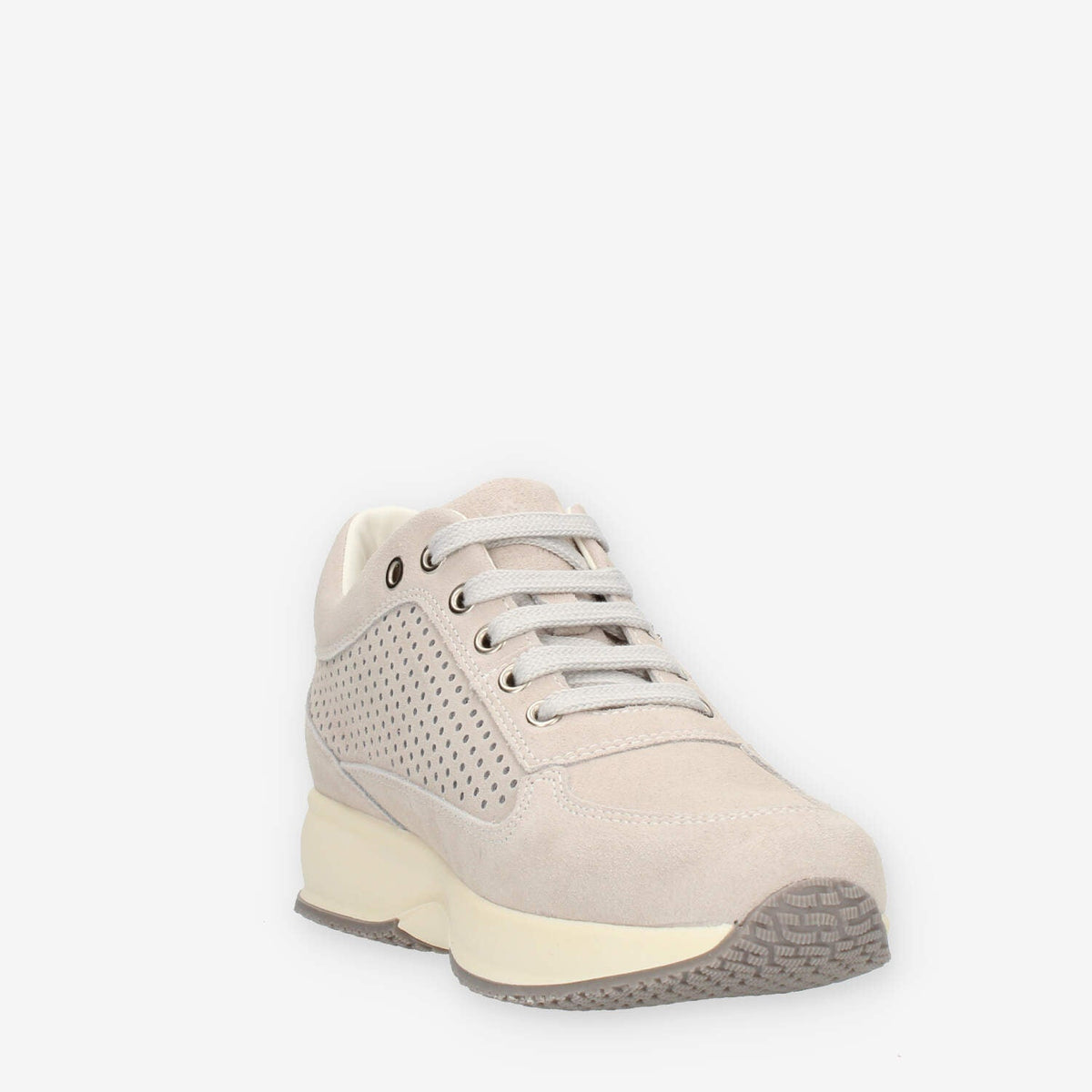 Lumberjack Raul Sneakers traforate in camoscio bianco sporco
