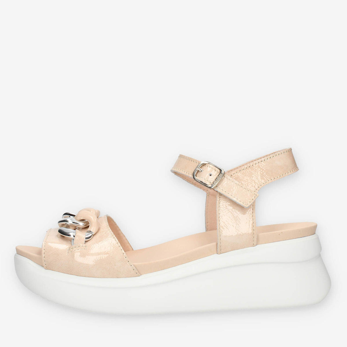 Callaghan Sandali rosa da donna con catena e zeppa
