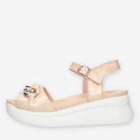 Callaghan Sandali rosa da donna con catena e zeppa