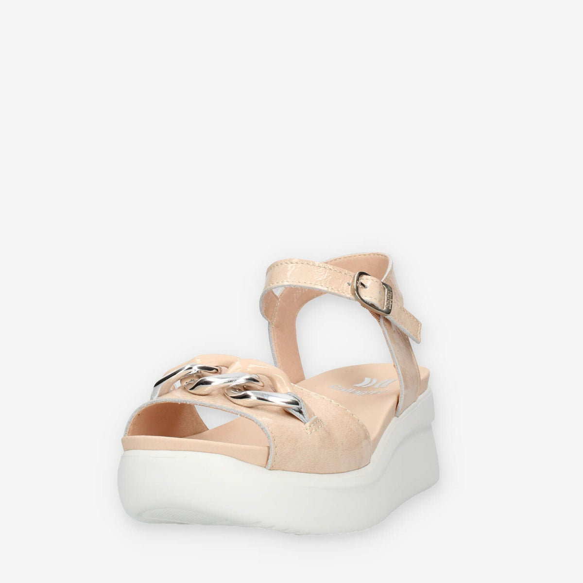 Callaghan Sandali rosa da donna con catena e zeppa