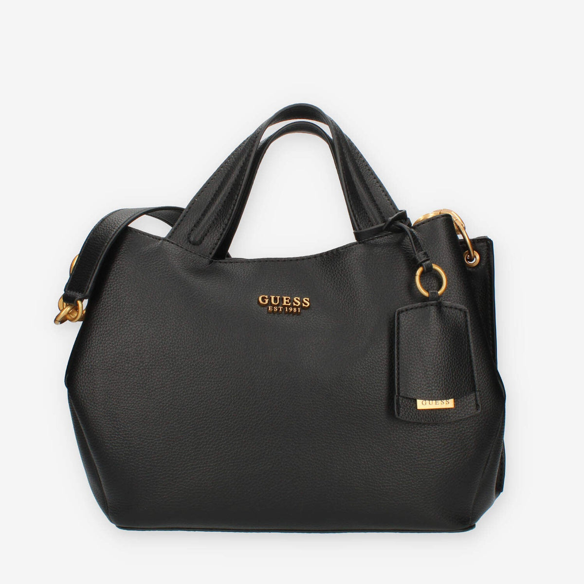 Guess Zed Borsa a spalla a 3 scomparti nera