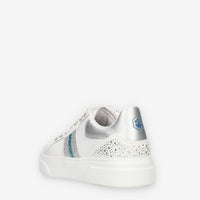 Lumberjack Gaia Sneakers da donna bianche e argento con strass