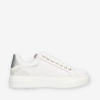 Lumberjack Gaia Sneakers da donna bianche e argento con strass
