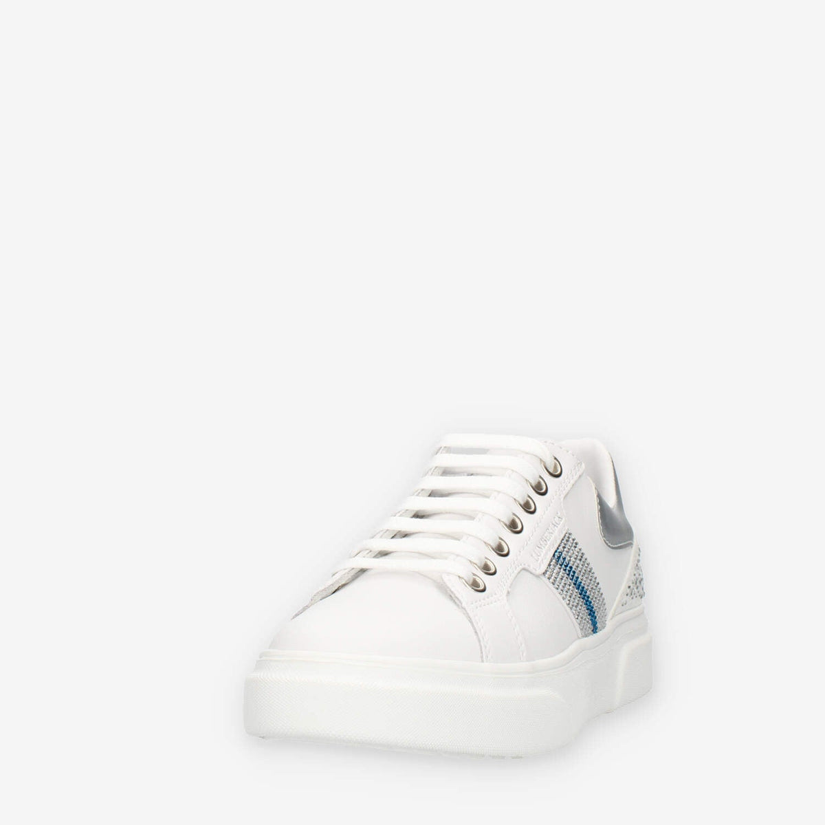 Lumberjack Gaia Sneakers da donna bianche e argento con strass