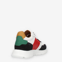La Martina Sneakers da uomo blu bianche rosse e versi