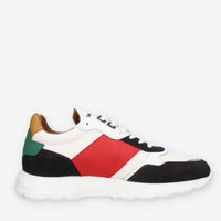 La Martina Sneakers da uomo blu bianche rosse e versi