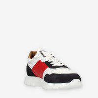 La Martina Sneakers da uomo blu bianche rosse e versi