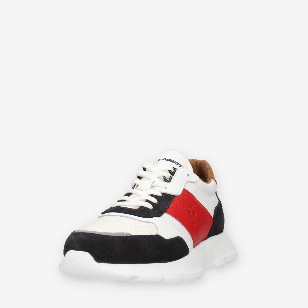 La Martina Sneakers da uomo blu bianche rosse e versi