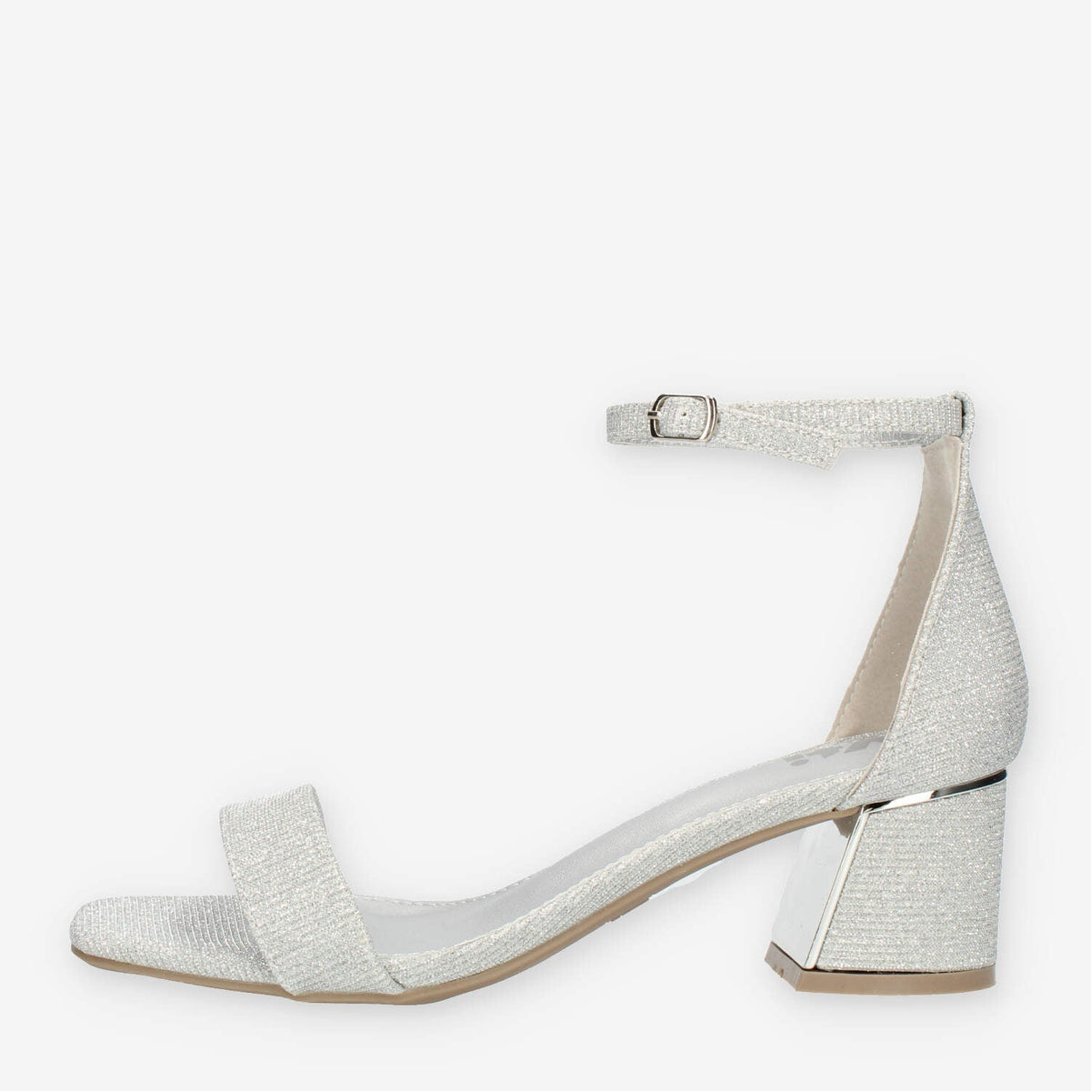 Xti Tentations Sandali argento glitterati con tacco