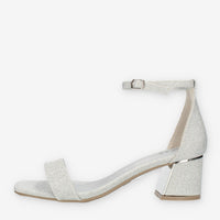 Xti Tentations Sandali argento glitterati con tacco