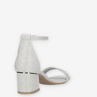 Xti Tentations Sandali argento glitterati con tacco