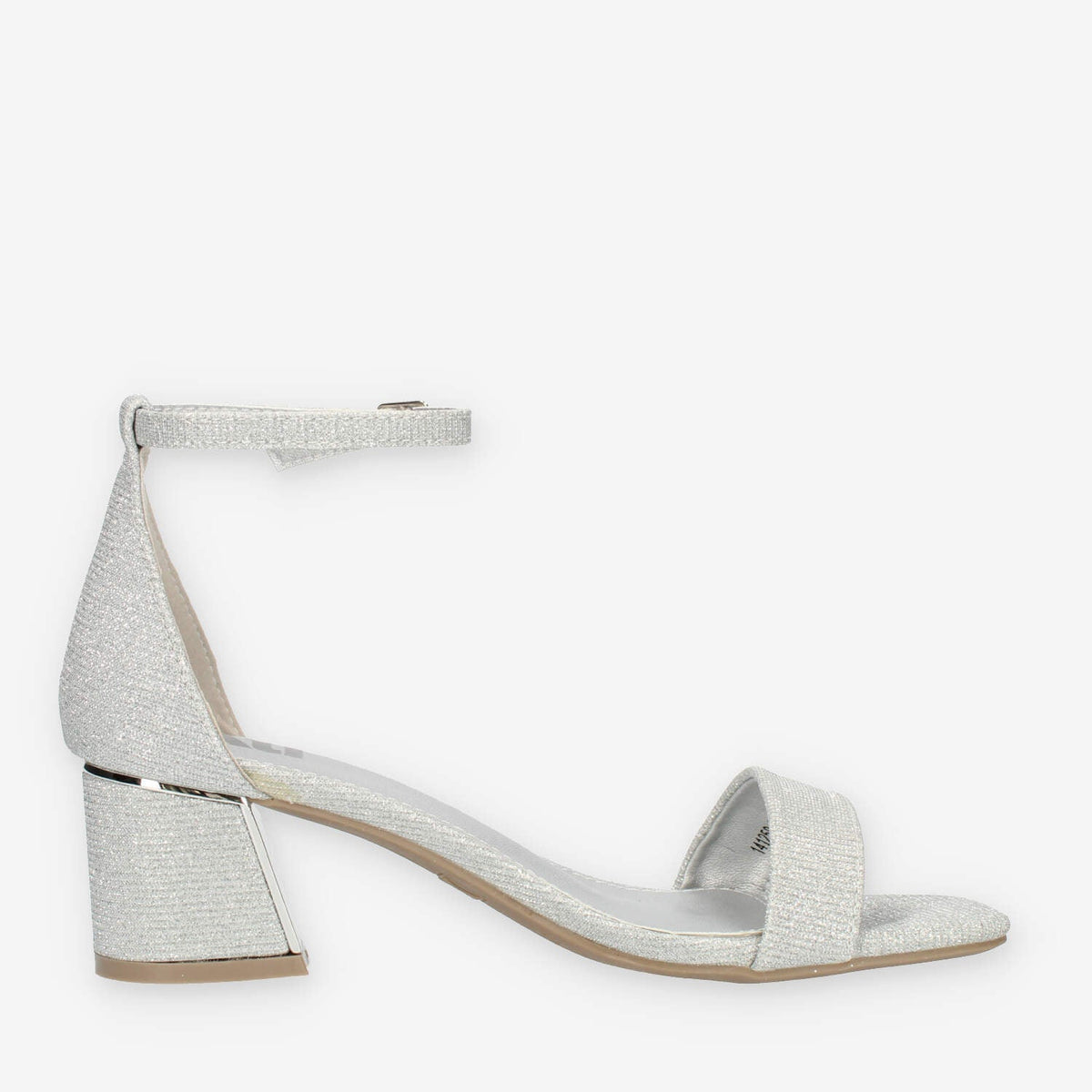 Xti Tentations Sandali argento glitterati con tacco