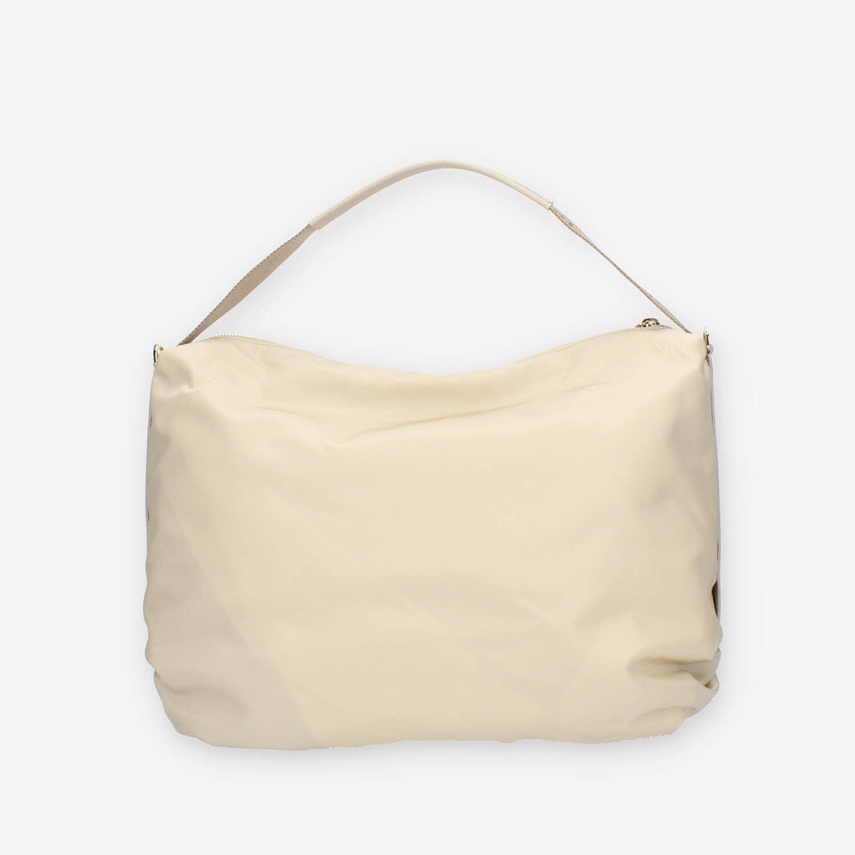 Alviero Martini Prima Classe Borsa a spalla in tessuto beige con tracolla