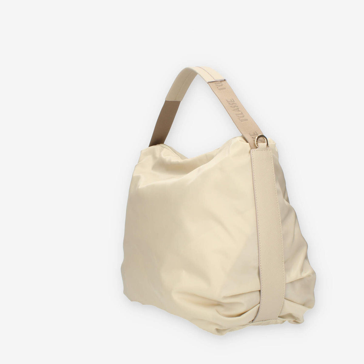 Alviero Martini Prima Classe Borsa a spalla in tessuto beige con tracolla