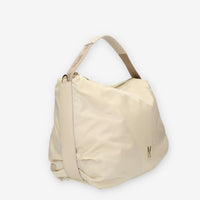 Alviero Martini Prima Classe Borsa a spalla in tessuto beige con tracolla