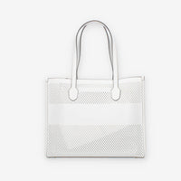 Guess Katey Borsa Shopping bianca traforata con pochette interna