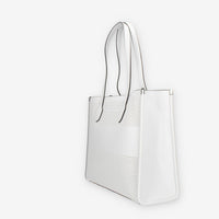 Guess Katey Borsa Shopping bianca traforata con pochette interna