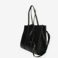 John Richmond Kuzon Borsa shopping nera e oro con charm