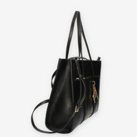 John Richmond Kuzon Borsa shopping nera e oro con charm