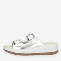 Clia Walk Relax 4 Ciabatte bianche e argento da donna