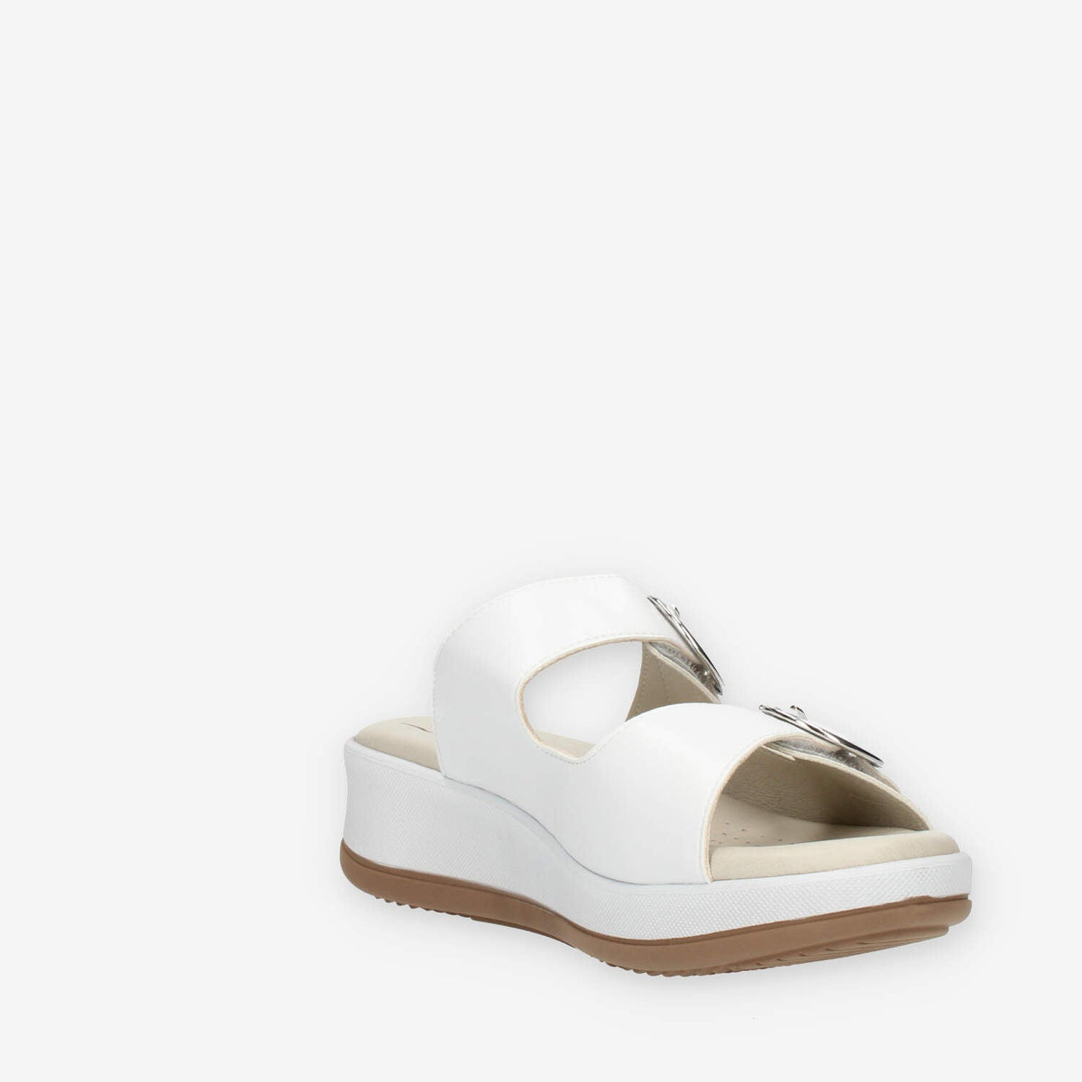 Clia Walk Relax 4 Ciabatte bianche e argento da donna
