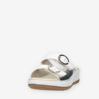 Clia Walk Relax 4 Ciabatte bianche e argento da donna
