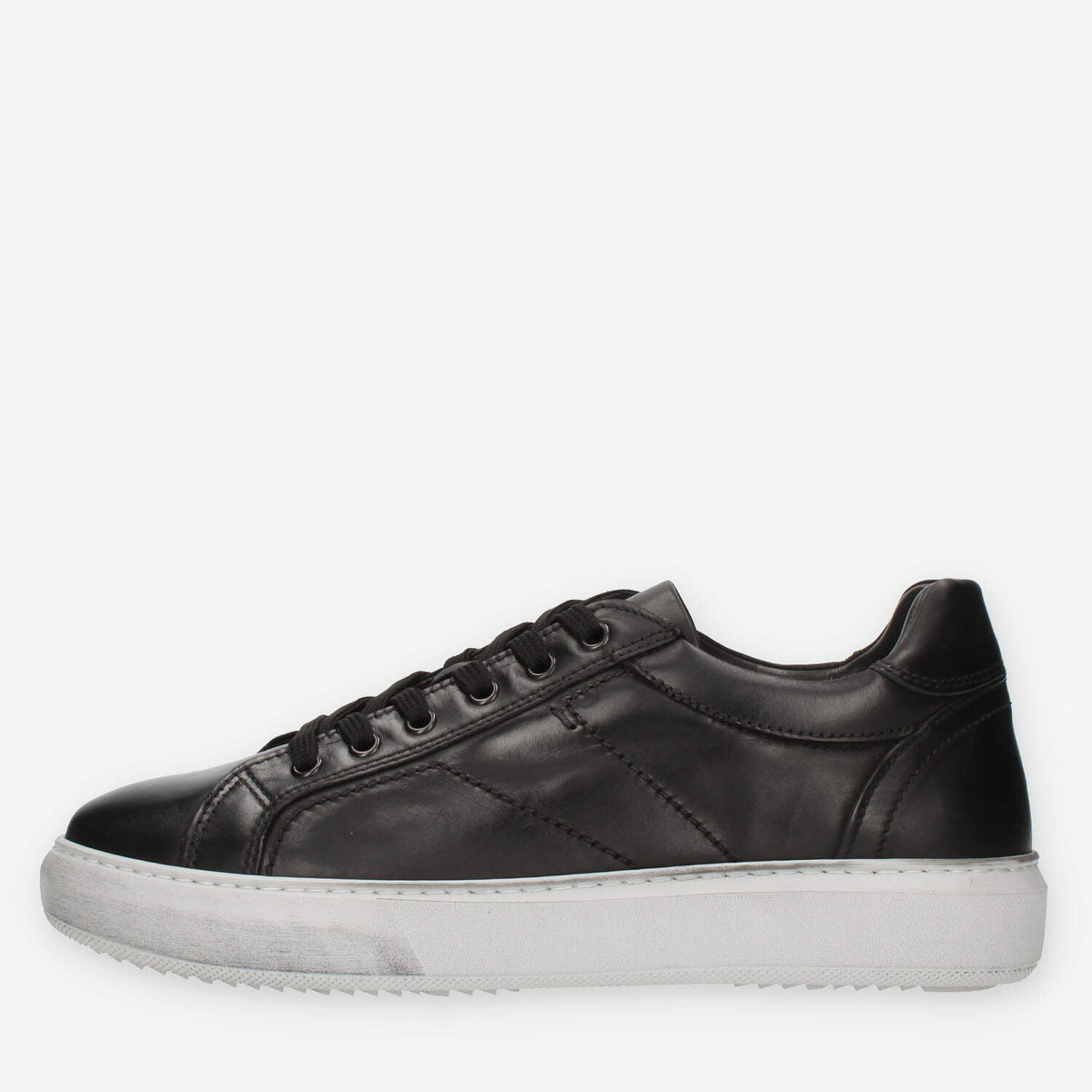 Nero Giardini Sneakers nere da uomo con fondo grigio