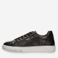 Nero Giardini Sneakers nere da uomo con fondo grigio