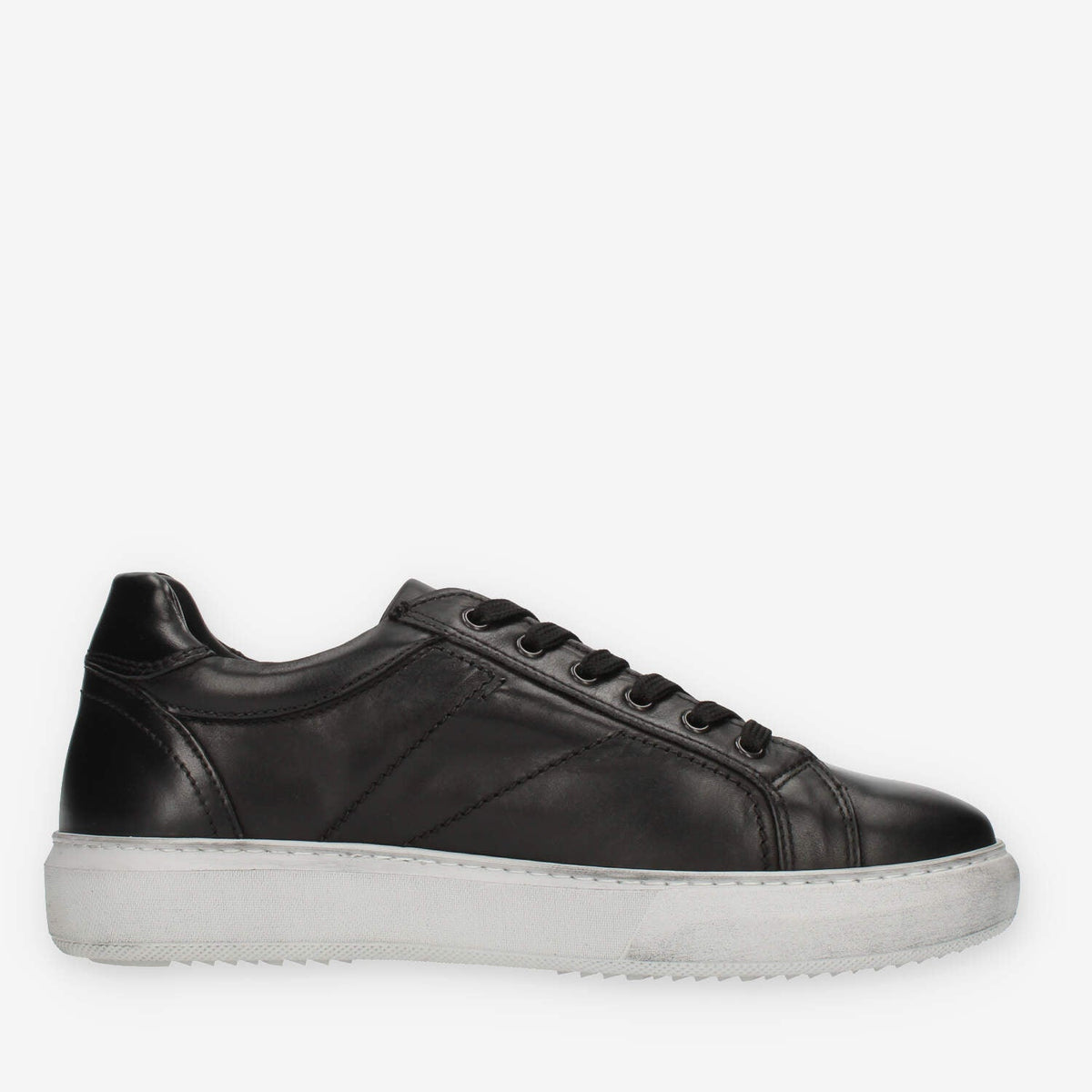 Nero Giardini Sneakers nere da uomo con fondo grigio