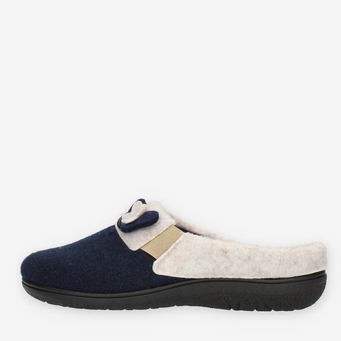 Clia Walk Fly Ciabatte da donna profumate blu e panna